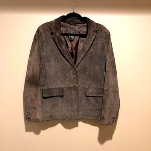 Women’s Suede Blazer Jacket